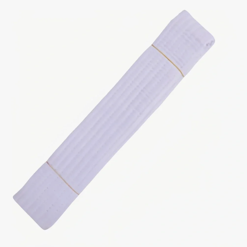 White martial arts belt 220cm